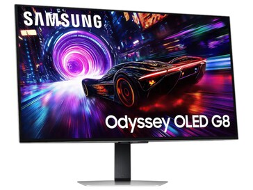 Front of the Samsung QD-OLED G8 (G81SF). (Image source: Best Buy)