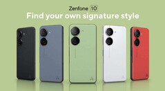 The Zenfone 10 will be available in various colours. (Image source: ASUS)