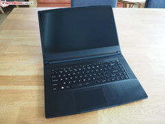 The laptop in question, the MSI Bravo 15