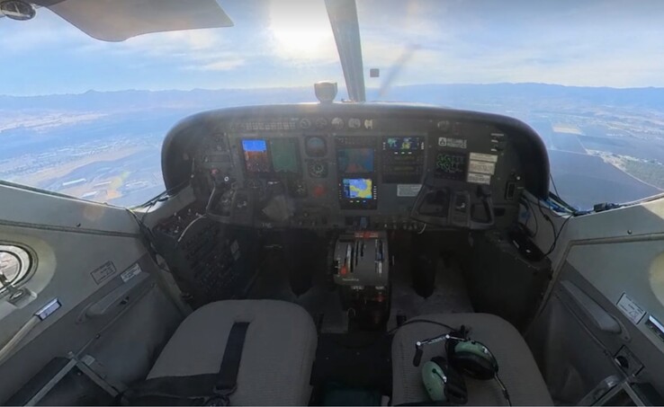 Reliable Robotics autonomous Cessna flight had no pilots in the cockpit. (Source: Reliable Robotics)