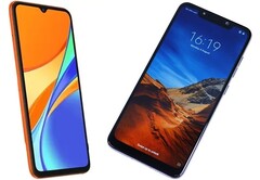 The Redmi 9C/Poco C3 can&#039;t live up to the standards of the Pocophone F1. (Image source: Xiaomi - edited)