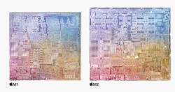 M2 sports 25% more transistors than the M1. (Image Source: Apple)