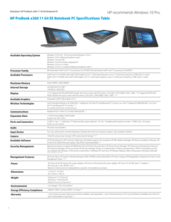 HP ProBook x360 11 G4 Education Edition specifications