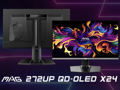The MAG 272UP X24 is a cut-down version of the MPG 272URX in a few areas. (Image source: MSI)