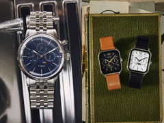 The Timex Marlin Moon Phase 40mm (left), and the MTP-M305L watches (right), pictured. (Image source: Timex/Casio)