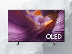 Front of Samsung S84F OLED TV is shown