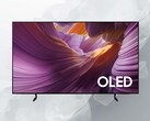 Front of Samsung S84F OLED TV is shown
