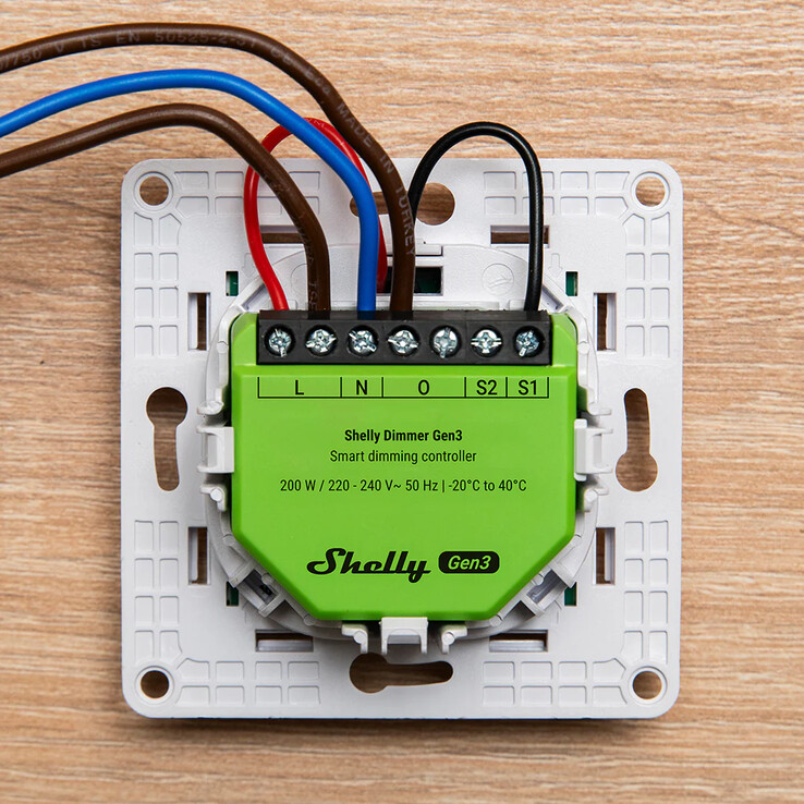 The Shelly Dimmer Gen4. (Image source: Shelly)