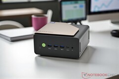 The GMKtec Evo-T2 gaming mini PC is now $300 off on Amazon, sports 64 GB of DDR5 memory and OCuLink support. (Image source: Sebastian Bade of Notebookcheck)