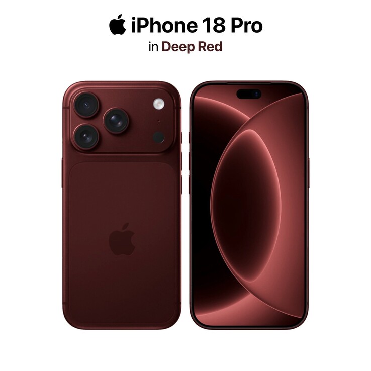 iPhone 18 Pro render in 
