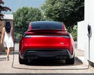 Tesla Model Y charging.
