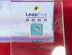 The showcased NB2 SoC features four RISC-V cores. (Image Source: LeapFive)