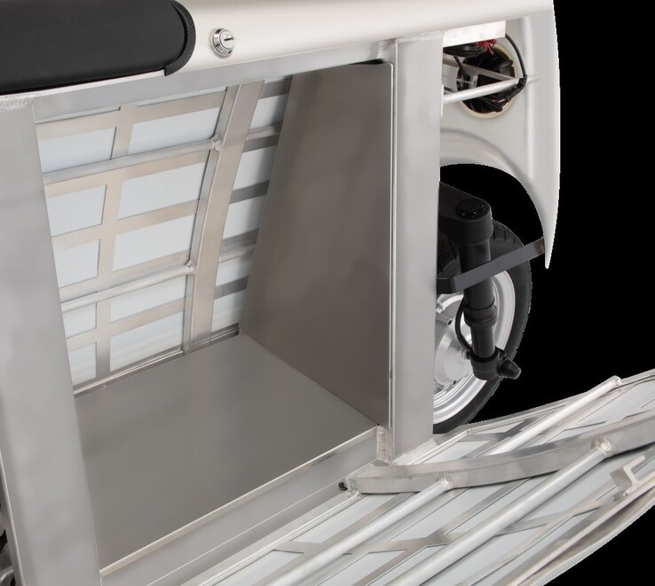 The internal cargo bay transports up to 1.5 cu. ft (45.2 l) and 33 lbs. (15 kg) of groceries and more. (Image source: Otherlab)