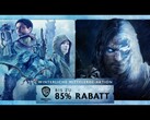 The most recent of the discounted games is "Middle-earth: Shadow of War", which was released in October 2017. (Source: Steam)