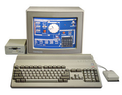 The Amiga series of computers found success as a home entertainment system, as it sold for significantly less than its Mac and PC competitors. (Source: WikiMedia)