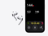 An image of the Apple AirPods Pro 3 next to an iPhone
