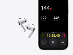 An image of the Apple AirPods Pro 3 next to an iPhone