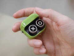 The Boox Tappy has clicky buttons and a rechargeable battery.