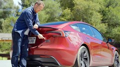 Model 3 Performance beats its own range estimates (image: Top Gear/YT)