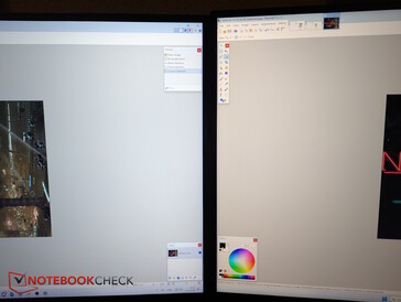 Similar bezels: 27-inch monitors from KTC (left) and TITAN ARMY (right)