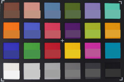 ColorChecker Passport: The lower half of each area of colour displays the reference colour