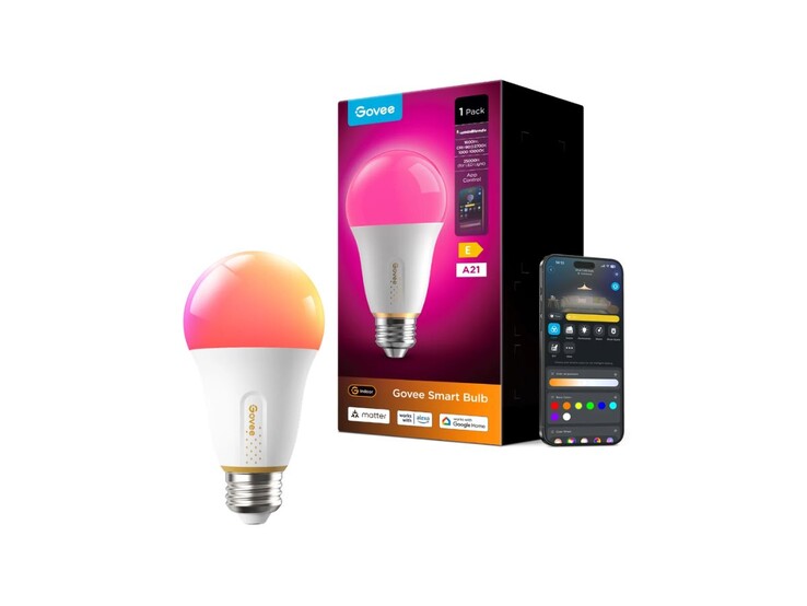 The Govee Smart Bulb E27 A21 1600lm for the EU