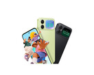 A 240 x 296 secondary screen on the back works as a selfie viewfinder and shows call alerts and music controls.
