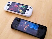 Handheld gaming: A Valve Steam Deck and a Lenovo Legion Go S. (Image source: Notebookcheck)