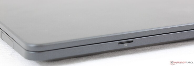 Front: MicroSD reader