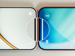 Close-up view highlighting the slim bezels of the OnePlus 15T.