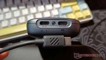 Ports on the Pocket TV (Image source: Notebookcheck)