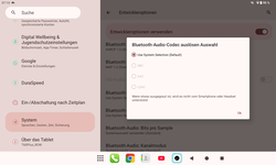 Codec selection of the Teclast T60 Plus