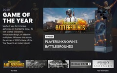 PUBG got the Game of the Year Award from Steam (Source: Own)
