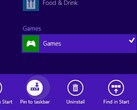 Windows 8.1 Update 1 pinned programs options