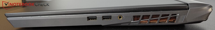Right: 2x USB-A 3.2 (10 Gbps), headset jack