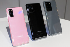 The Samsung Galaxy S20 range. 