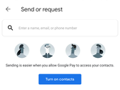 Part of the Google Pay P2P interface. (Source: 9to5Google)