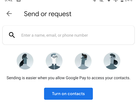 Part of the Google Pay P2P interface. (Source: 9to5Google)