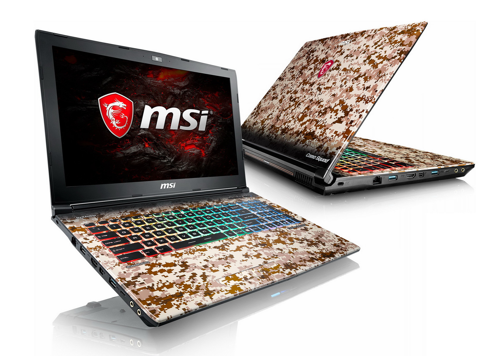 MSI GE62/GE62VR gaming notebooks coming in Camo Squad Special