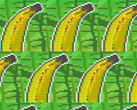 Pictured - a repeating pattern of the new Joker image (banana) leaked by LocalThunk on the Balatro Discord server. (Image source: localthunk via Balatro Discord)