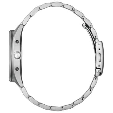 Citizen CB0300-53 side view showcasing the case and bracelet thickness.