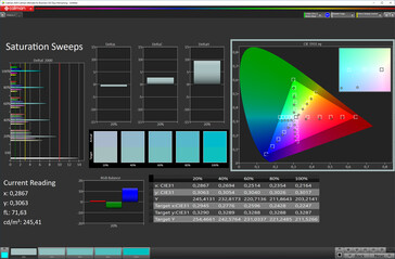 Color saturation (target color space: sRGB, profile: Soft, Normal)