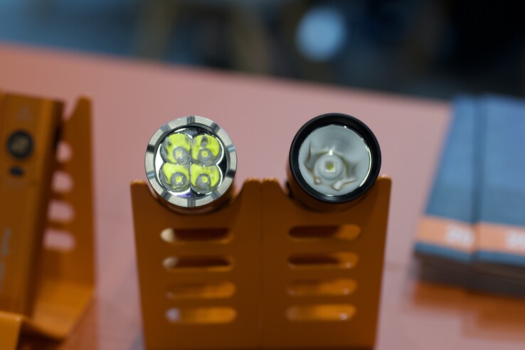 The C7 flashlights have different head designs