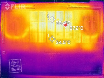 Thermal imaging - bottom, idle