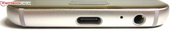 Bottom: USB 2.0 Type-C connector, audio jack