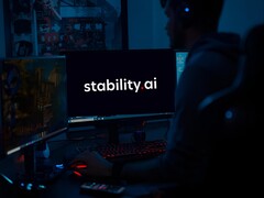 Game developer using generative AI tools (Image source: Stability AI with edits)