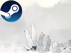 Gris&#039; story revolves around the five stages of grief. (Image source: Nomada Studio/Devolver Digital, Steam, edited)