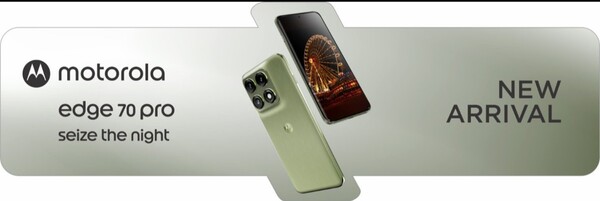 The Motorola Edge 70 Pro has a curved display.
