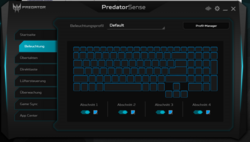 Acer in-house tool "PredatorSense"