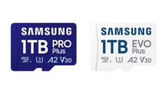 Samsung&#039;s PRO Plus and EVO Plus microSD cards are now available in a 1TB capacity. (Image source: Samsung)